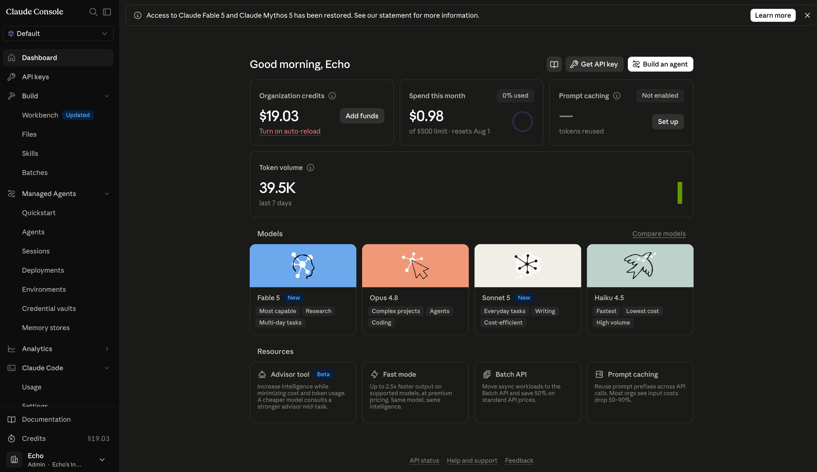 Anthropic API 充值和 API Key 创建